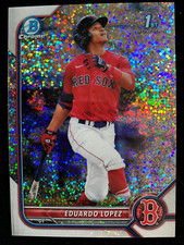 2022 Bowman Chrome EDUARDO LOPEZ 1st Rookie SPECKLE REFRACTOR #/299 Phillies RC
