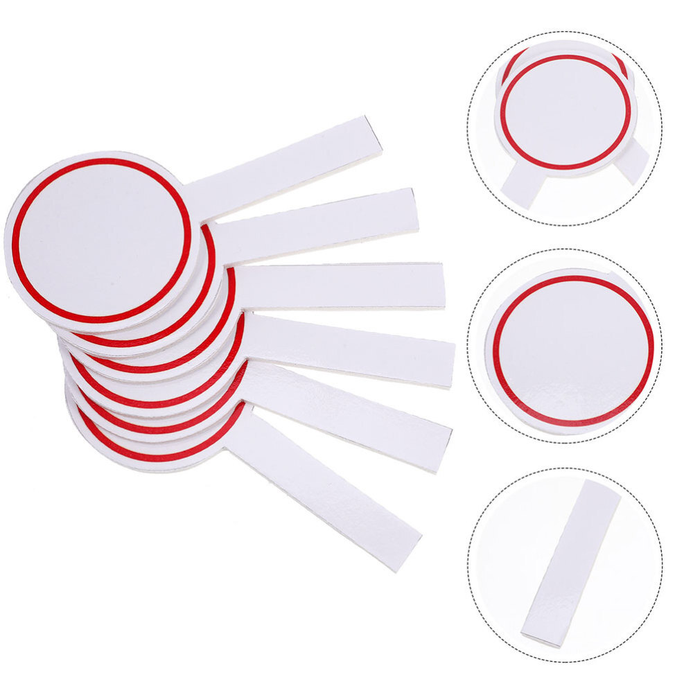 4 Pcs Dry Erase Paddles Extra Large Poster Board Score White