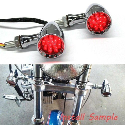 Turn Signals Indicators Lights Lamp Fits for Harley CVO Fat Bob 2013-2014 - Picture 5 of 15