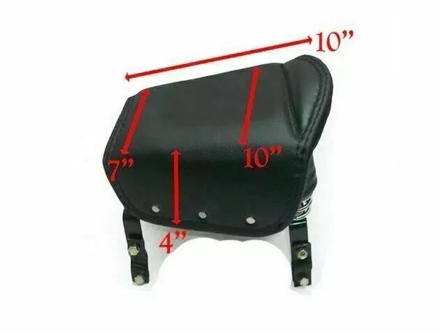 Pour pour Royal Enfield Avant Arrière Noir Selle Siège Bullet Classique Triumph - Photo 3/4