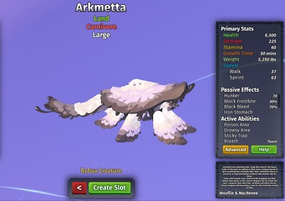 Arkmetta Species | Creatures of Sonaria | Roblox