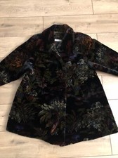 Vtg 80s Donnybrook Usa Multi Color Faux Fur Coat Womens L To Xl