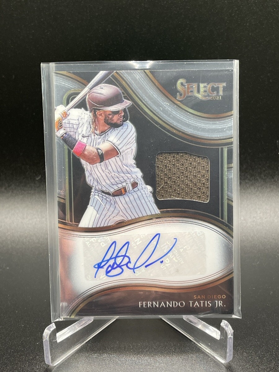 Fernando Tatis Jr 2021 Panini Select Signature Materials Auto 