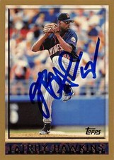 LaTroy Hawkins autographed baseball card (Minnesota Twins, FT) 1998 Topps #197