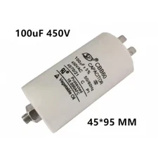 CBB60 100MFD 100uF 450V AC Motor Start RUN Capacitor with screws/ tabs US STOCK