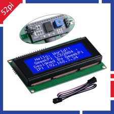 52Pi LCD 2004 Module with I2C Interface Adapter Blue Backlight for Raspberry Pi