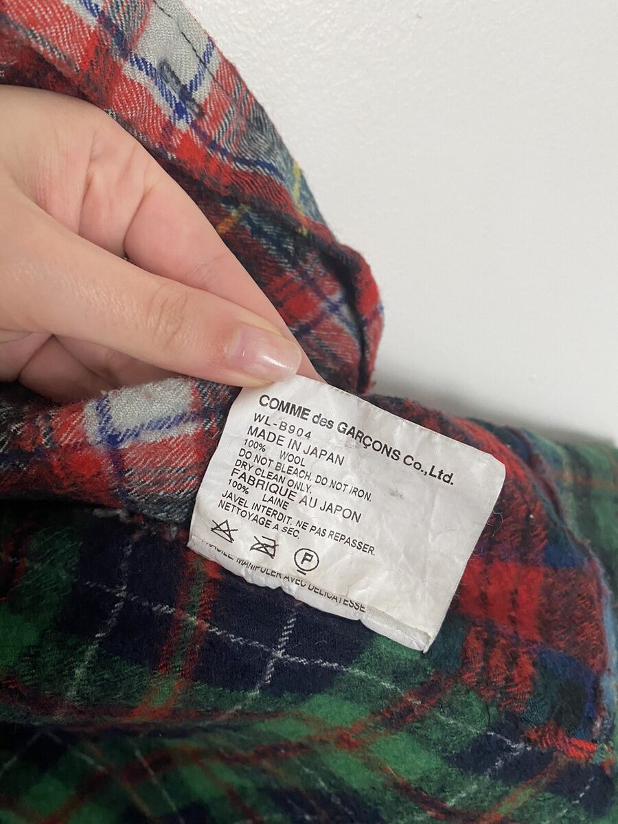 Junya Watanabe eYe Comme Des Garcons Plaid Button Up Flannel Junya Watanabe eYe Comme Des Garcons Plaid Button Up Flannel