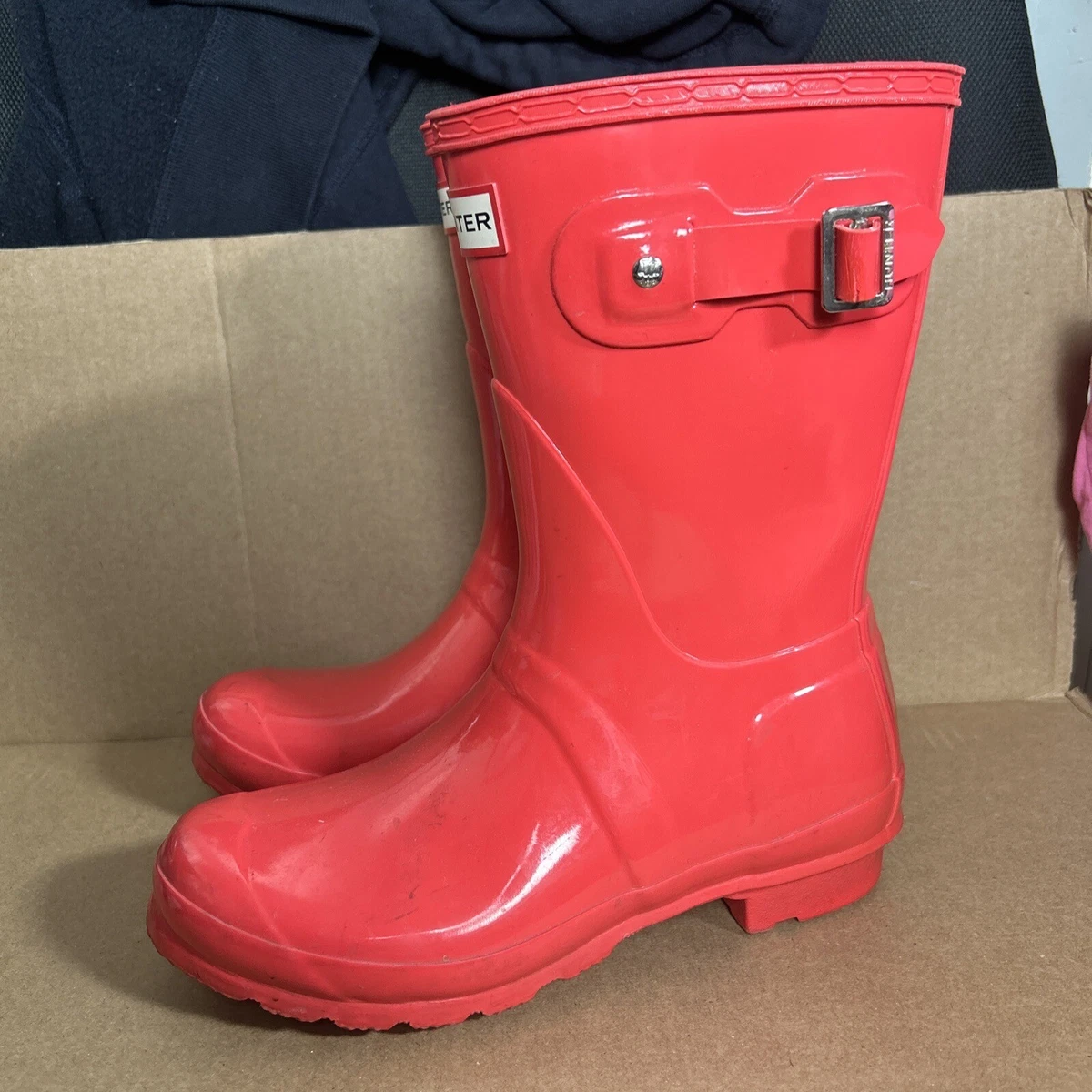 Hunter rain store boots buckle