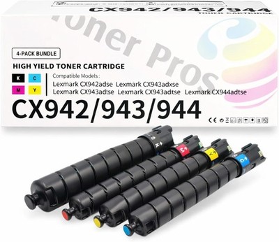 Toner Cartridge for Lexmark CX942/CX943/CX944 83D0HK0/83D0HC0/3D0HM0/83D0HY0