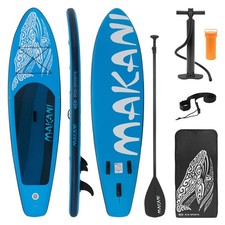Surfboard Stand Up Paddle SUP Board Makani Paddelboard aufblasbar Blau 320 cm