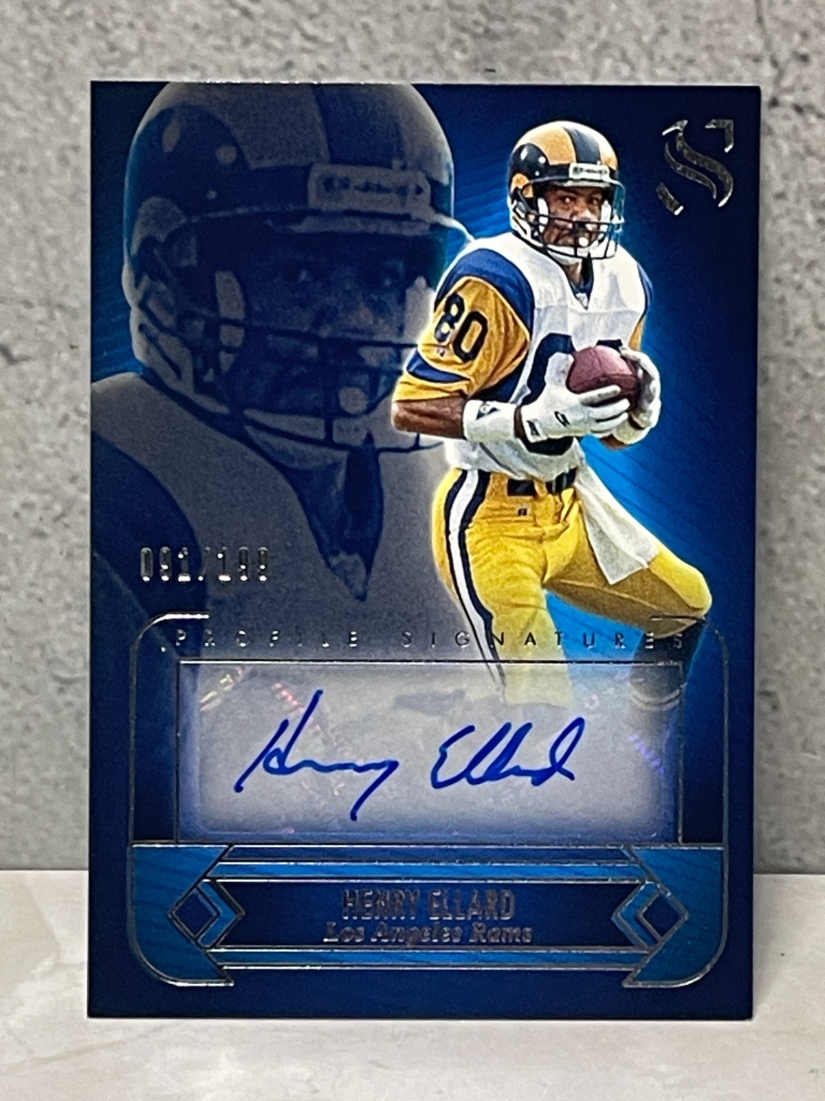 2025 Panini Silhouette Profile Signatures Henry Ellard #'d/199