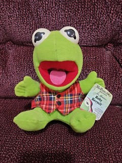 Baby Kermit the Frog 1988 Plush Jim Henson Associates Muppets 7" Plush