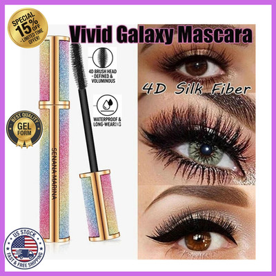 1 Pk 4D Silk Fiber Mascara   Waterproof, Thick Long Lashes, Vivid Galaxy Effect