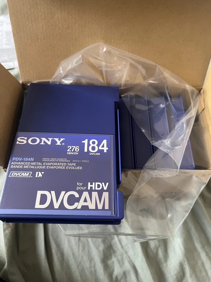 Cassettes vidéos DVCAM Sony, neuves par lot de 10. Bandes 64' à 13