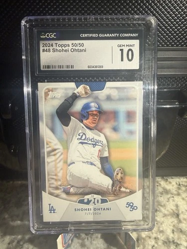 Topps 2024 50/50 Shohei Ohtani #48 CGC 10 Los Angeles Dodgers MLB Card