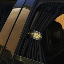 Junction Produce Curtains Gold Jp Stitchwork Leather Straps Car Shade Valance M
