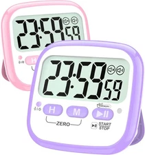 Antonki 2 Pack Classroom Timers for Kids Teachers, Magnetic Countdown Digital Ki