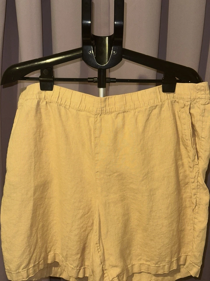 Pantalones cortos teñidos de lino Jill Pure Jill talla XL Foto 3 de 4