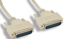 3FT DB25 Male to Male 25 Pin Serial Cable