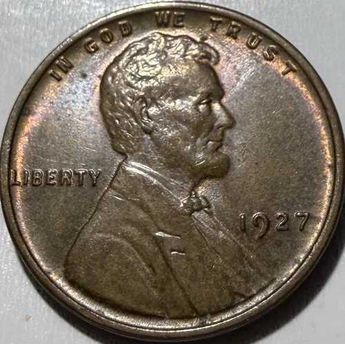 1927 P RB Lincoln Wheat Cent/Penny - AU ~ #2102