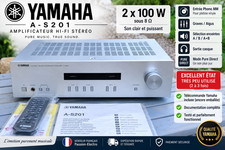 Yamaha A-S201 Silver Amplificateur Hi-Fi Stéréo 2x100W + Télécommande Notice