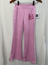 Disney Minnie Mouse Girls Pink Flare Pants size M 8 Soft New