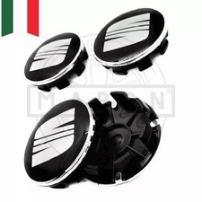 Set 4 Tappi Coprimozzo Borchie 63mm per Cerchi in lega Leon Ibiza Cupra Ateca