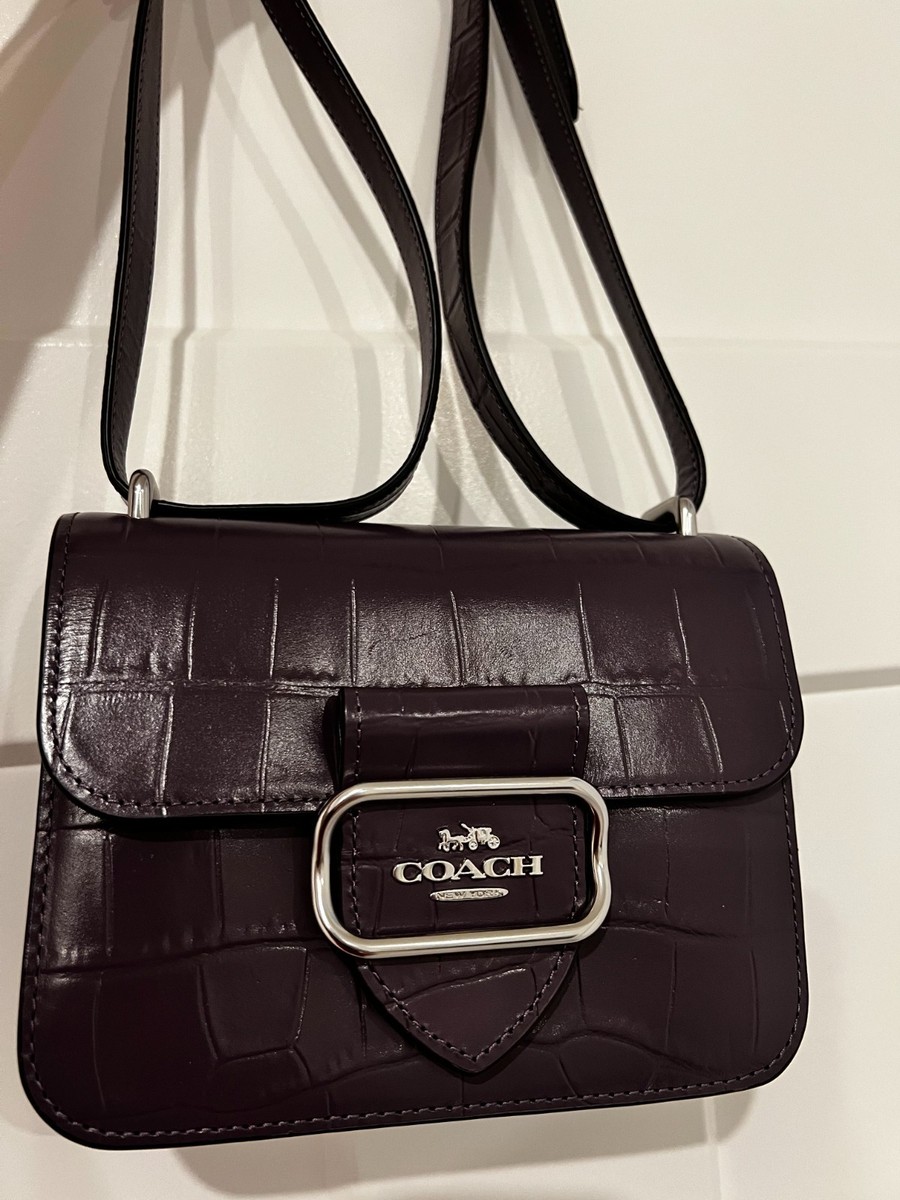 COACH F0971-14316 2WAYレザーバッグ ブラック パープル内装 Coach Morgan Square Crossbody Bag - Amethyst Purple | eBay