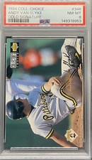 1994 Collector's Choice Gold Signature Andy Van Slyke #346 PSA ⭐️