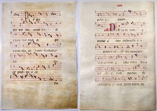 Antiphonar Antiphonary Pergament vellum Handschrift manuscript 15th century A81