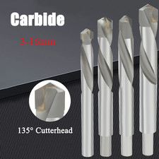 Carbide Twist Drill Bit 135° Cutterhead Angle Iron/Iron/Cast Iron Plate 3-16mm