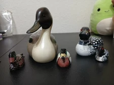 Wooden Ducks Signed Johsnon