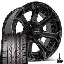 4p70 Black 22x10 Rims Goodyear Touring Tires Tpms Set Fits Ram Jeep Dodge 4p70 Black 22x10 Rims Goodyear Touring Tires Tpms Set Fits Ram Jeep Dodge
