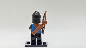 LEGO minifigure Black Falcon Knight cas301 Castle Black Falcons 6073 6074 archer