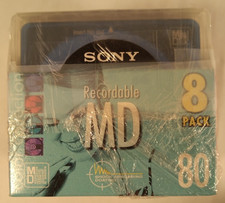 Sony Color Collection 80 Minute Recordable MD Mini Discs - 8 Pack - New - Japan