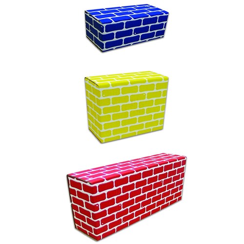 Edushape Ltd Blocco di Mattoni in Cartone Grande Set da Costruzioni - 44 Pezzi - Foto 4 di 4