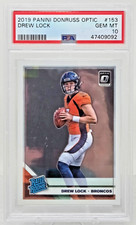 2019 Donruss Optic DREW LOCK Rookie Card PSA 10 Gem Mint. rookie card picture