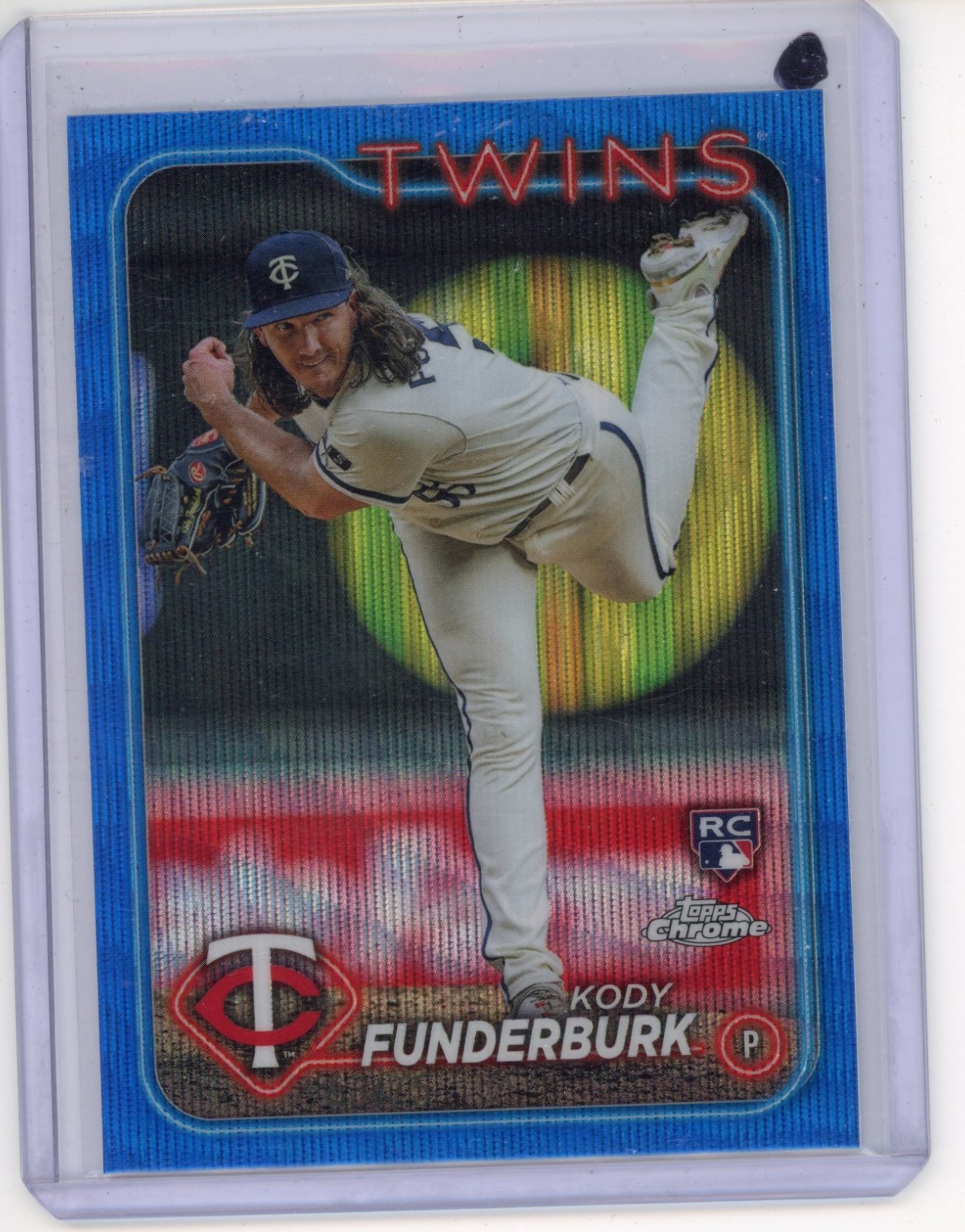Kody Funderburk RC 2024 Topps Chrome Blue Wave Parallel /75