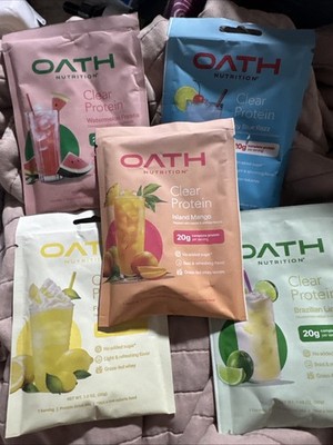 Oath Nutrition Clear Whey Protein   Variety Pack 5 Count