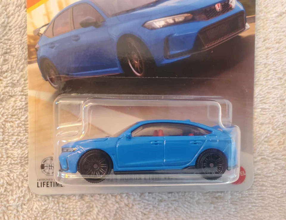 Matchbox 2024 Honda Civic Type R, azul, deportivo, alto rendimiento #11/125 Foto 2 de 4