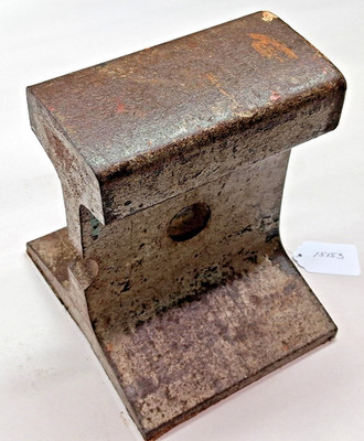 ANVIL, Rail Road Rail Anvil, Blacksmith 19 lb. Anvil Cut from a Railroad Rail