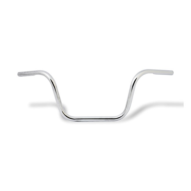 10"" Ape Hanger Bars 1"" (25mm) Diameter Dimpled Handlebars (fits Harley) Chrome