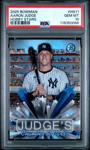 2025 Bowman Chrome Hobby Stars Aaron Judge🔥PSA 10🔥LOW POP🔥