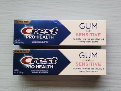 (Lot of 2) Crest Pro-Health Gum and Sensitive Toothpaste, 4.8 oz, Exp: 11-2027 