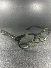 Barton Perreira ❖ Eyeglasses BRONKSI Green Striped Handmade Japan 49-23-145 Wow!