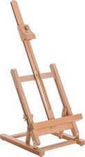 U.S. Art Supply Small Wooden Studio H Frame Easel with Storage Tray - Holds Canv