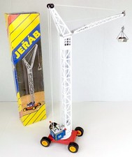 Jerab tin toy boom crane in original box Czechoslovakia c. 1990