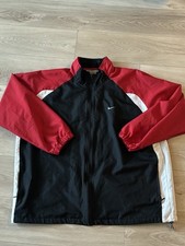 Vintage 2000s Nike Red Black White Zip Up Track Jacket Men  s Size Large