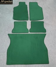 Fußmatten Kofferraumteppich für VW Golf 1 Cabrio 1979-1993 grün 5tlg Velours