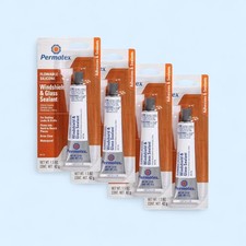 4Permatex 81730 Flowable Silicone Windshield and Glass Sealer, 1.5 oz. - 4 Pack.